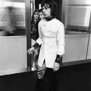 Marianne Faithfull and Mick Jagger arrive at Granada studios. 31st July 1967 Marianne Faithfull and Mick Jagger arrive at Granada studios. 31st July 1967