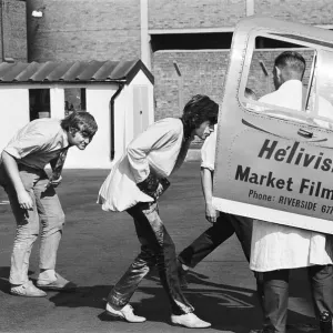 Marianne Faithfull and Mick Jagger take a helicopter ride. 31st July 1967 Marianne Faithfull and Mick Jagger take a helicopter ride. 31st July 1967