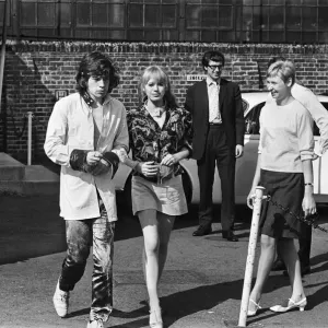 Marianne Faithfull and Mick Jagger take a helicopter ride. 31st July 1967 Marianne Faithfull and Mick Jagger take a helicopter ride. 31st July 1967