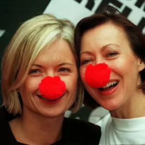 MARIELLA FROSTRUP WITH JENNY AGUTTER, COMIC RELIEF