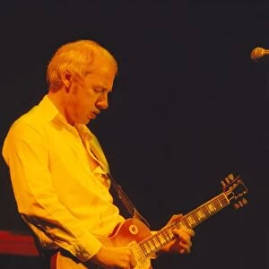Mark Knopfler performing at the Newcastle City Hall with his five piece band. 07 / 05 / 96