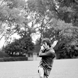 Mark Lawrenson football player of Brighton FC - August 1979 during a training