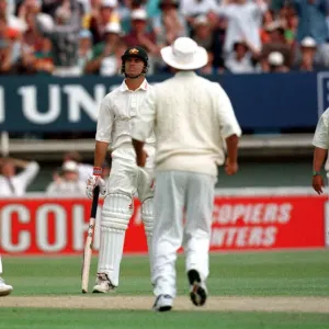 Mark Taylor the Australian cricketer caught and bowled out by England Mark Taylor the Australian cricketer caught and bowled out by England