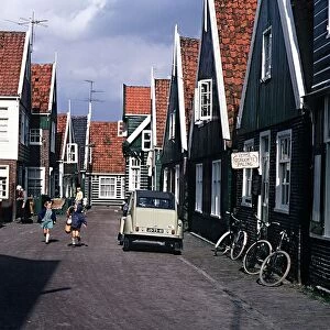 Marken town on Ijssel Meer north of Amsterdam Holland