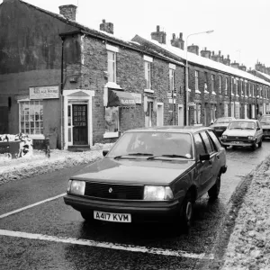 Market Street, Mottram in Longdendale, Greater Manchester. 6th January 1987 Market Street, Mottram in Longdendale, Greater Manchester. 6th January 1987