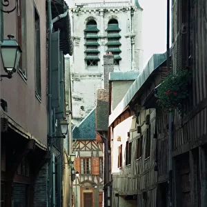 A market town in France