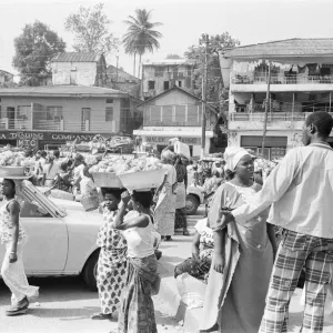 Market Traders on Water Street Print, Liberia 1980 Market Traders on Water Street Print, Liberia 1980