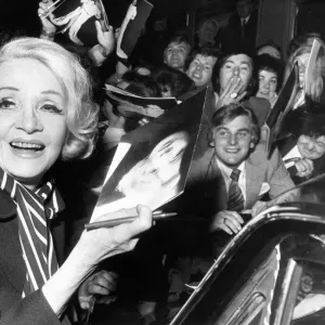 Marlene Dietrich at the Alexandra Theatre, Birmingham. 14th May 1973