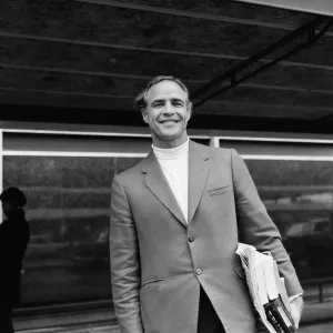 Marlon Brando Print, London Heathrow 1967