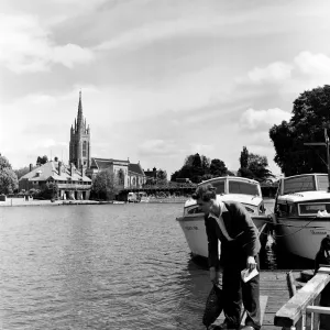 Marlow, within Wycombe district in south Buckinghamshire. 1st June 1954