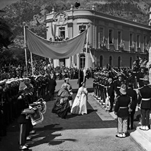 The marriage of Grace Kelly to Prince Rainier III. 19th April 1956