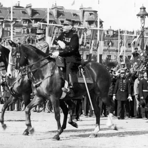 Marshells Foch (left) and Joffre seen here leading the victory parade in Paris Marshells Foch (left) and Joffre seen here leading the victory parade in Paris