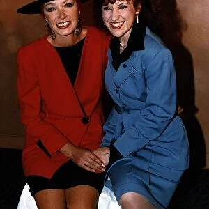 Marti Caine comedienne with actress Anita Dobson