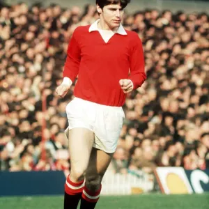 Martin Buchan 1972 Manchester United v Stoke City football azsport *** Local Martin Buchan 1972 Manchester United v Stoke City football azsport *** Local