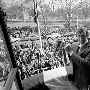 Martin Chivers of Tottenham Hotspur - March 1971 after Spurs won the Football