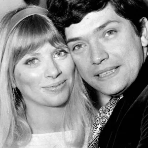 Martin Shaw with wife Jill Allen at their 1969 wedding Print