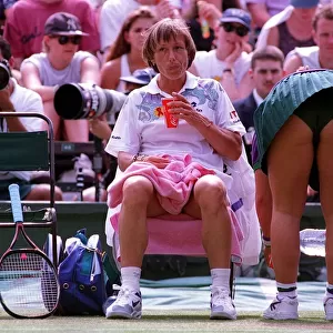 Martina Navratilova Tennis Player at Wimbledon
