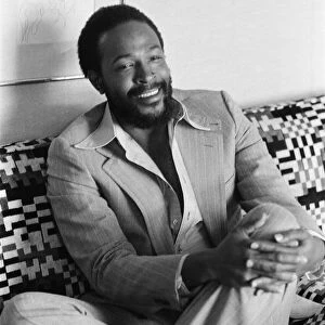 Marvin Gaye, singer, poses for a portrait during his first ever visit to London