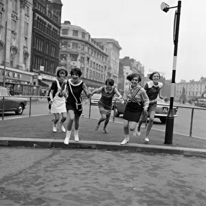 Mary Quant (middle / dead centre of the girls) and her Ginger Group put a little ginger