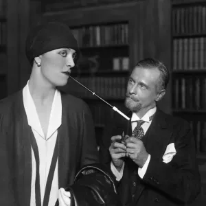 Mary Sheridan as Jane West and Spencer Trevor in The Fourth Wall Print, 1st March 1928 Mary Sheridan as Jane West and Spencer Trevor in The Fourth Wall Print, 1st March 1928