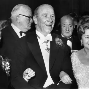 Matt Busby, Manchester United Manager arrives to receive the Freedom of Manchester with Matt Busby, Manchester United Manager arrives to receive the Freedom of Manchester with