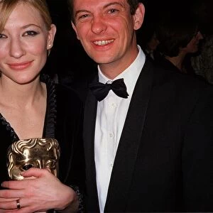 Matthew Wright with Cate Blanchett April 1999 at the BAFTA Awards 1999