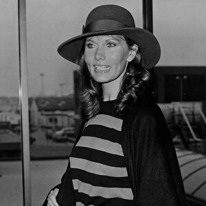 Maud Adams Actress at Heathrow Airport - December 1982