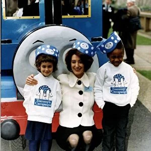 Maureen Lipman Actress posing with two young children