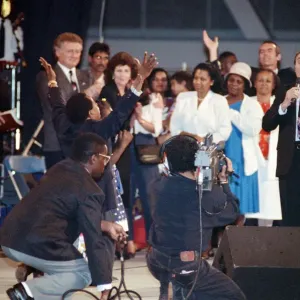 Maurice Cerullo, an American pentecostal televangelist during his Maurice Cerullo, an American pentecostal televangelist during his