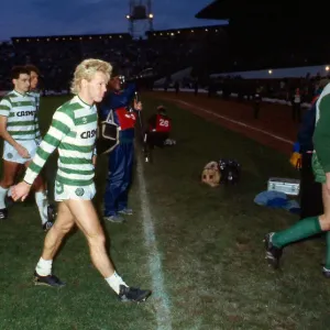 Maurice Johnston leaves pitch after match October 1986 Maurice Johnston leaves pitch after match October 1986