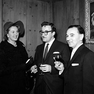Maurice Woodruff Clairvoyant January 1960 with actor comedian Peter Sellers