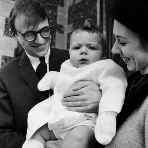 Black and white print of a family photo from 1965
