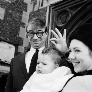 Maxwell, the son of Roy Hudd and his wife Ann, is christened at Croydon Parish Church Maxwell, the son of Roy Hudd and his wife Ann, is christened at Croydon Parish Church