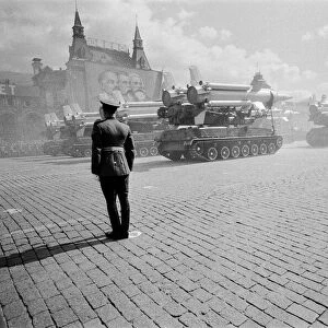 May Day Parade in Red Square, Moscow. 9th May 1967