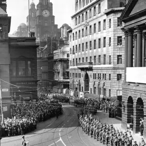 The Mayor of Liverpool, Alderman, Sidney Jones inspects The 10th Home Defence Battalion The Mayor of Liverpool, Alderman, Sidney Jones inspects The 10th Home Defence Battalion