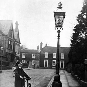 Mayoral lamp at Darlington. The special lamp outside the Mayor of Darlington