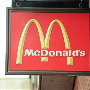 McDonalds Logo, Tamworth, 11th April 1991