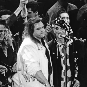 Meat Loaf et Boy George se produisent au concert Stand by Me : AIDS Day Benefit.