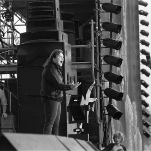 Meatloaf performing at Monsters of Rock festival at Castle Donington. 20th August 1983
