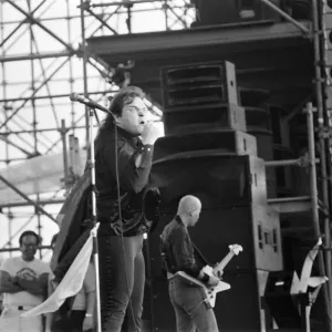 Meatloaf performing at Monsters of Rock festival at Castle Donington. 20th August 1983