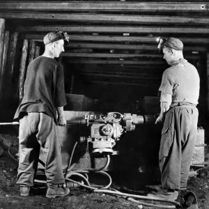 Mechanised mining. The only machine at Newbattle Colliery not driven by electricity is Mechanised mining. The only machine at Newbattle Colliery not driven by electricity is