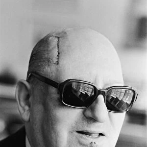 Media Mogul Lew Grade, pictured after his bad fall in the bathroom in Hollywood, USA