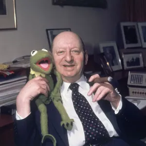 Media Mogul Lew Grade with Kermit, 12th March 1978 Print Media Mogul Lew Grade with Kermit, 12th March 1978 Print