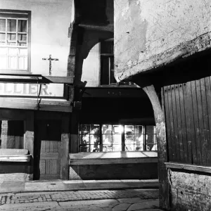The Medieval street called the Shambles, in York, North Yorkshire. January 1939 The Medieval street called the Shambles, in York, North Yorkshire. January 1939