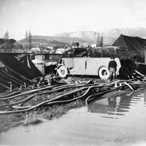 Medloc Transit Camp in Toulon, France. Troops on their way home after four years