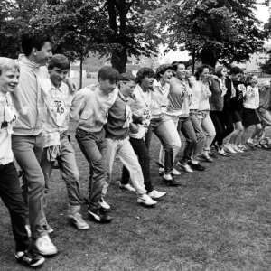 Meet the Hustler School Polypod Charity Walk Print 1986 Meet the Hustler School Polypod Charity Walk Print 1986