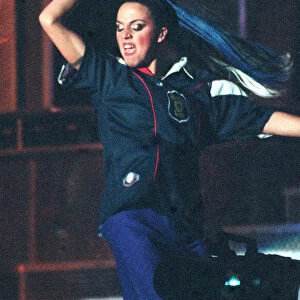 Mel C of The Spice Girls on stage Glasgow SECC April 1998