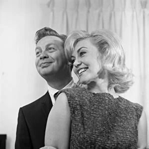 Mel Torme photographed with Janette Scott. 31st August 1965