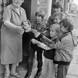 Collop Monday Sweets Handout 1985 Print Collop Monday Sweets Handout 1985 Print