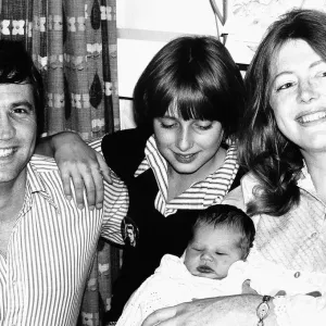 Melvyn Bragg visits family after second daughter's birth, Print Melvyn Bragg visits family after second daughter's birth, Print